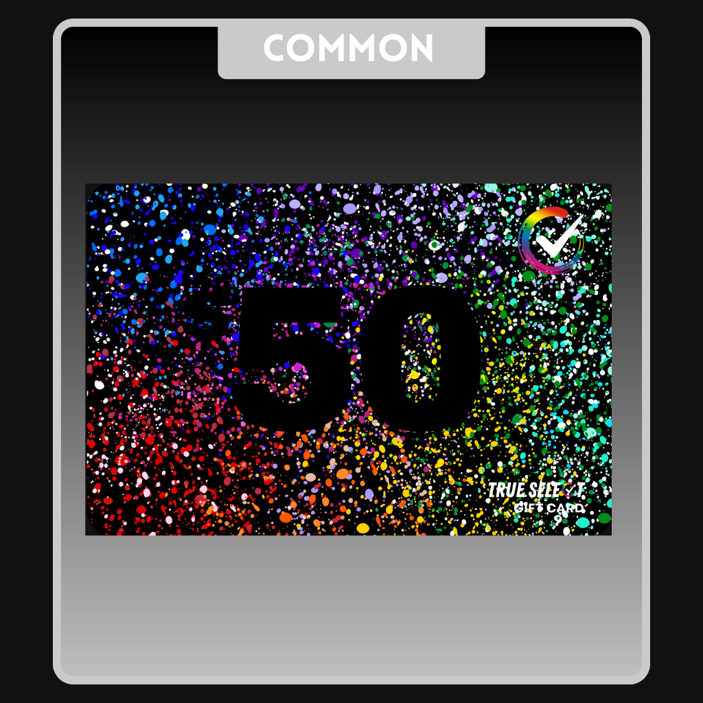 $50 Color Splatter Gift Card