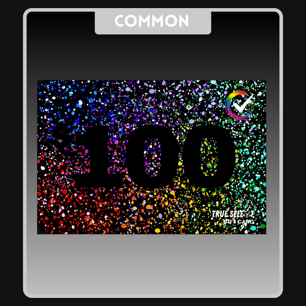 $100 Color Splatter Gift Card