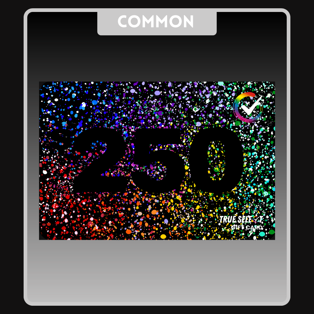 $250 Color Splatter Gift Card