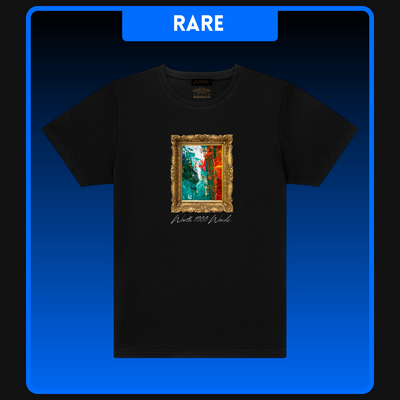 Fire & Water Abstract Painting T-Shirt