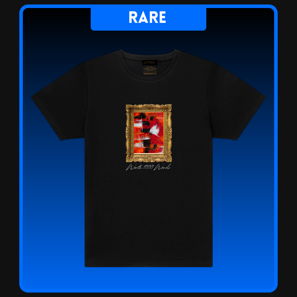 Red Camo Abstract Painting T-Shirt