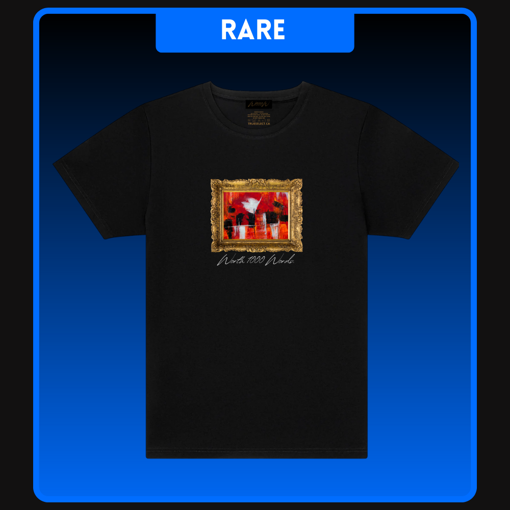 Red Camo Horizontal Painting T-Shirt
