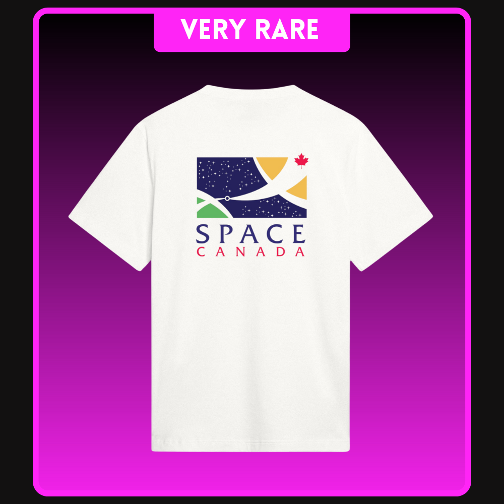 Space Canada Front And Back Logo T-Shirt (White) S1
