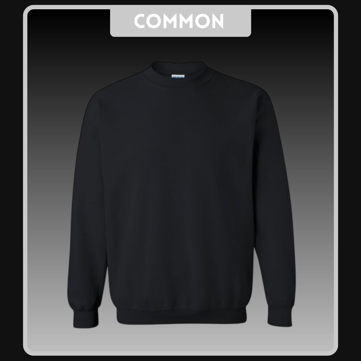Black Heavy Fleece Crewneck Blank