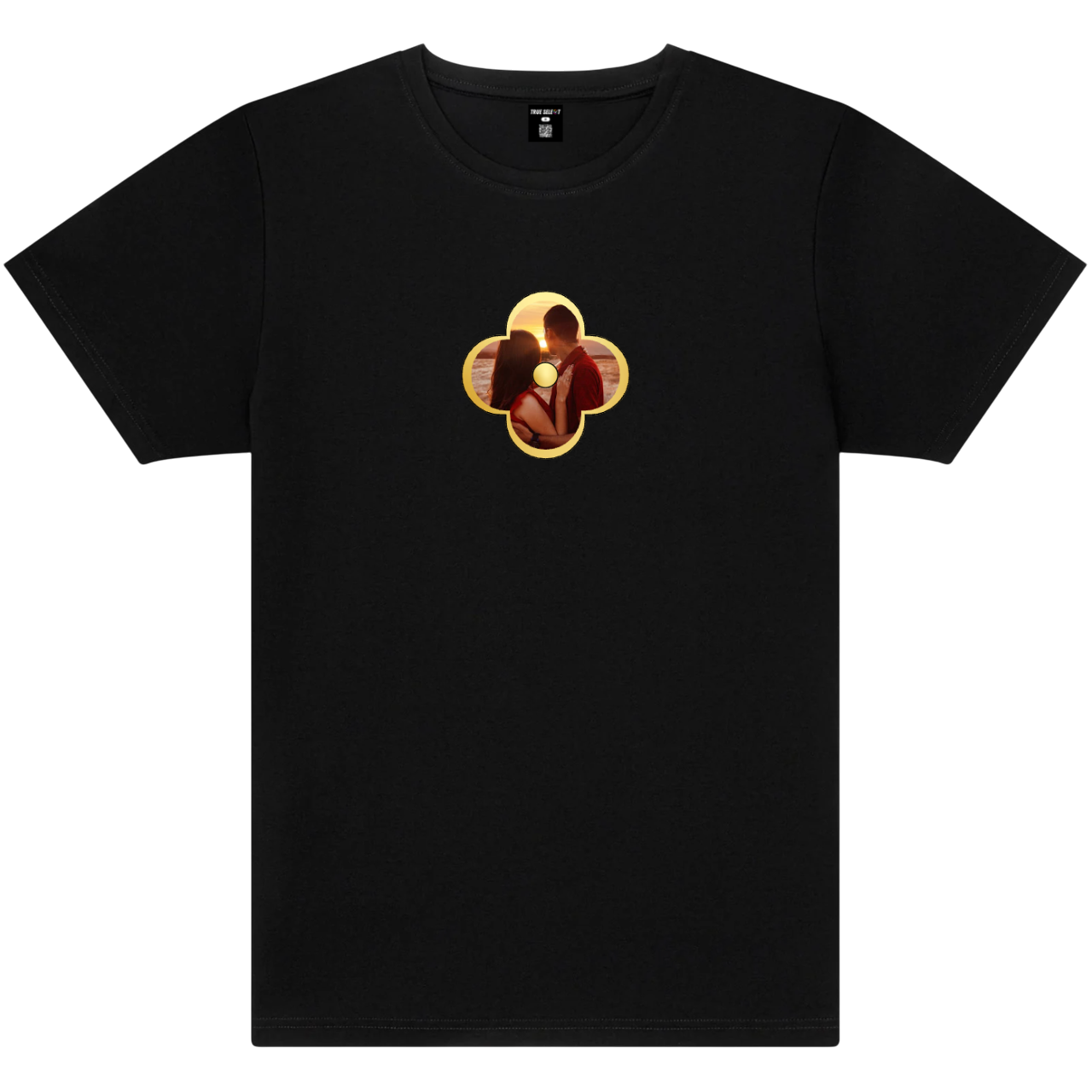 Black Custom Clover T-Shirt