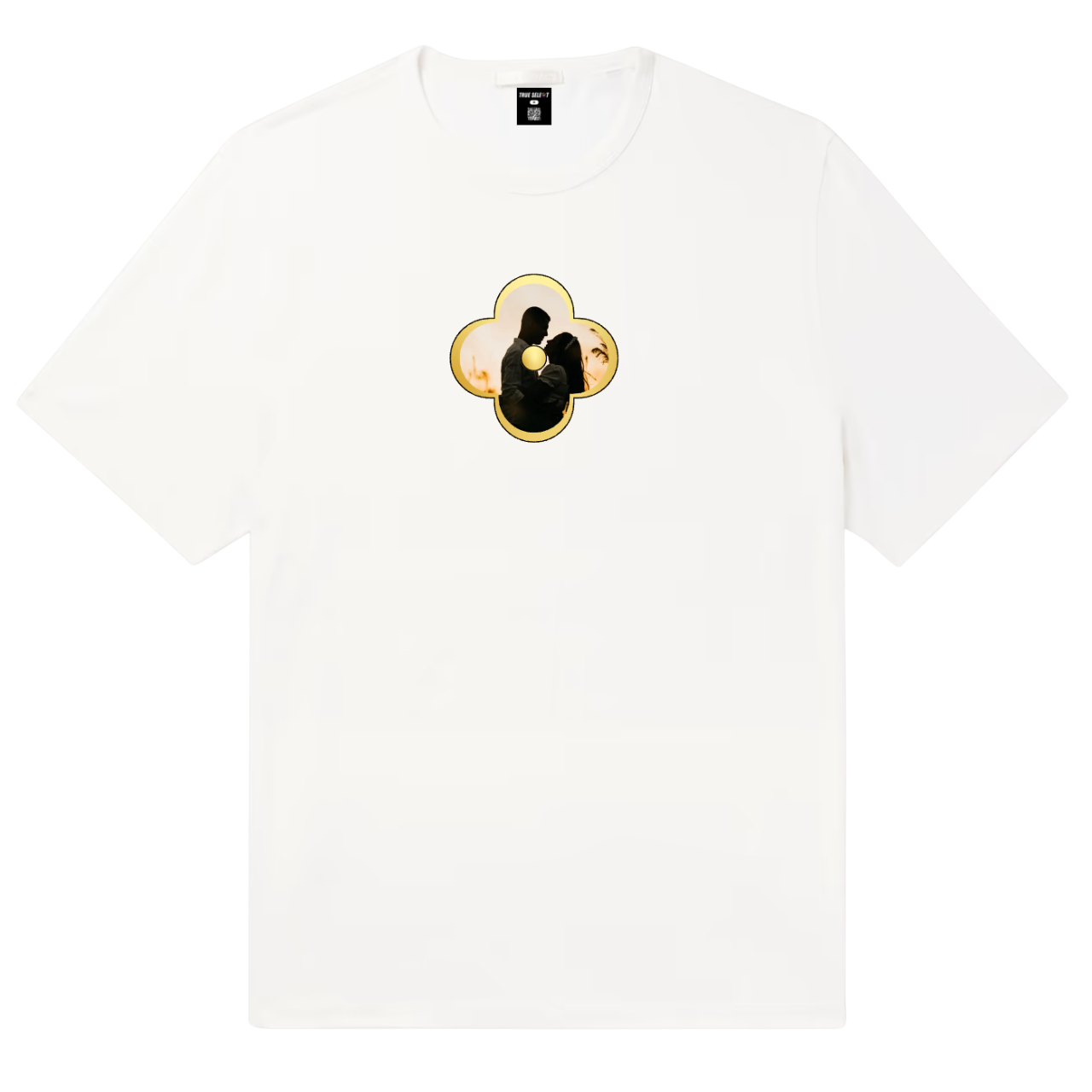 White Custom Clover T-Shirt