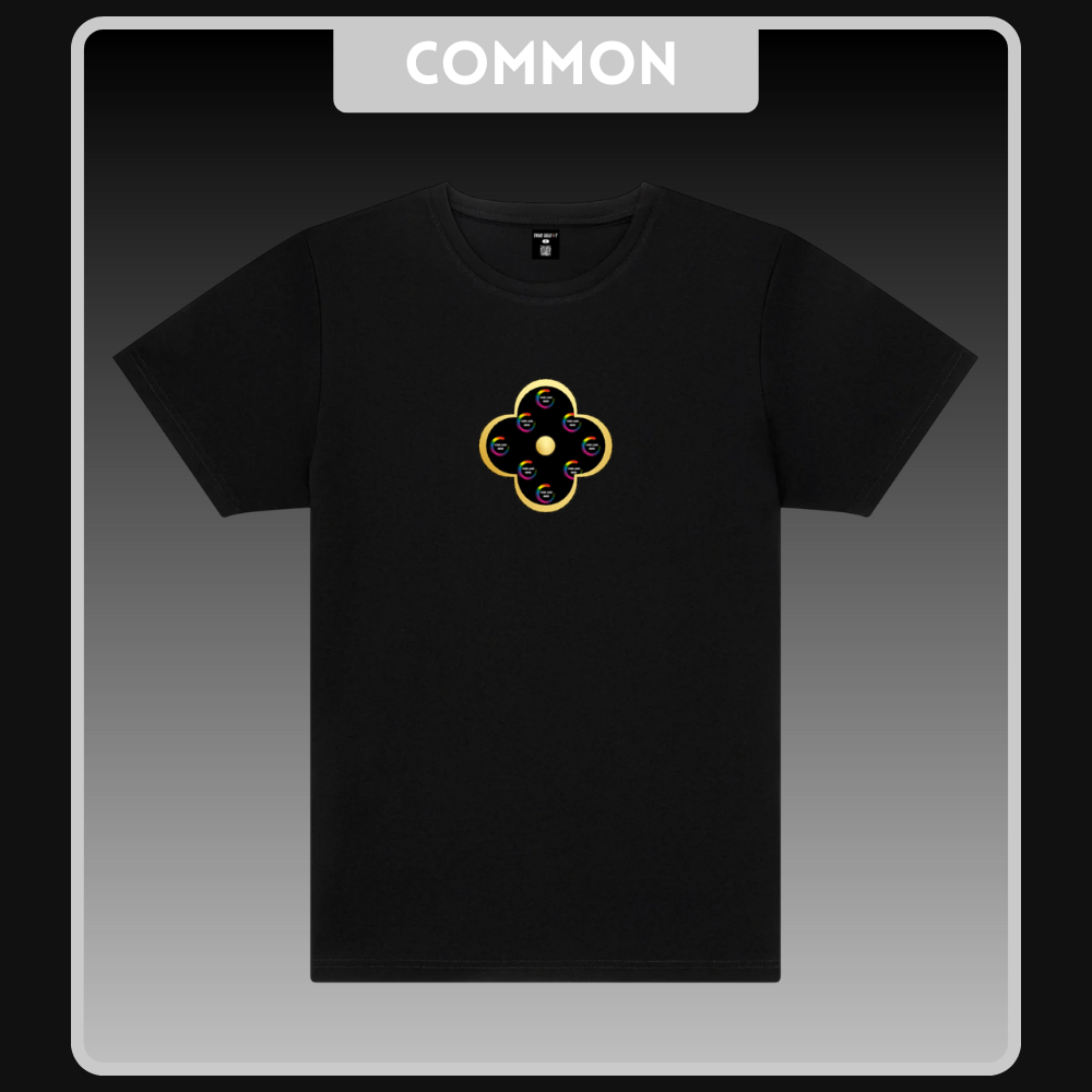 Black Custom Clover T-Shirt