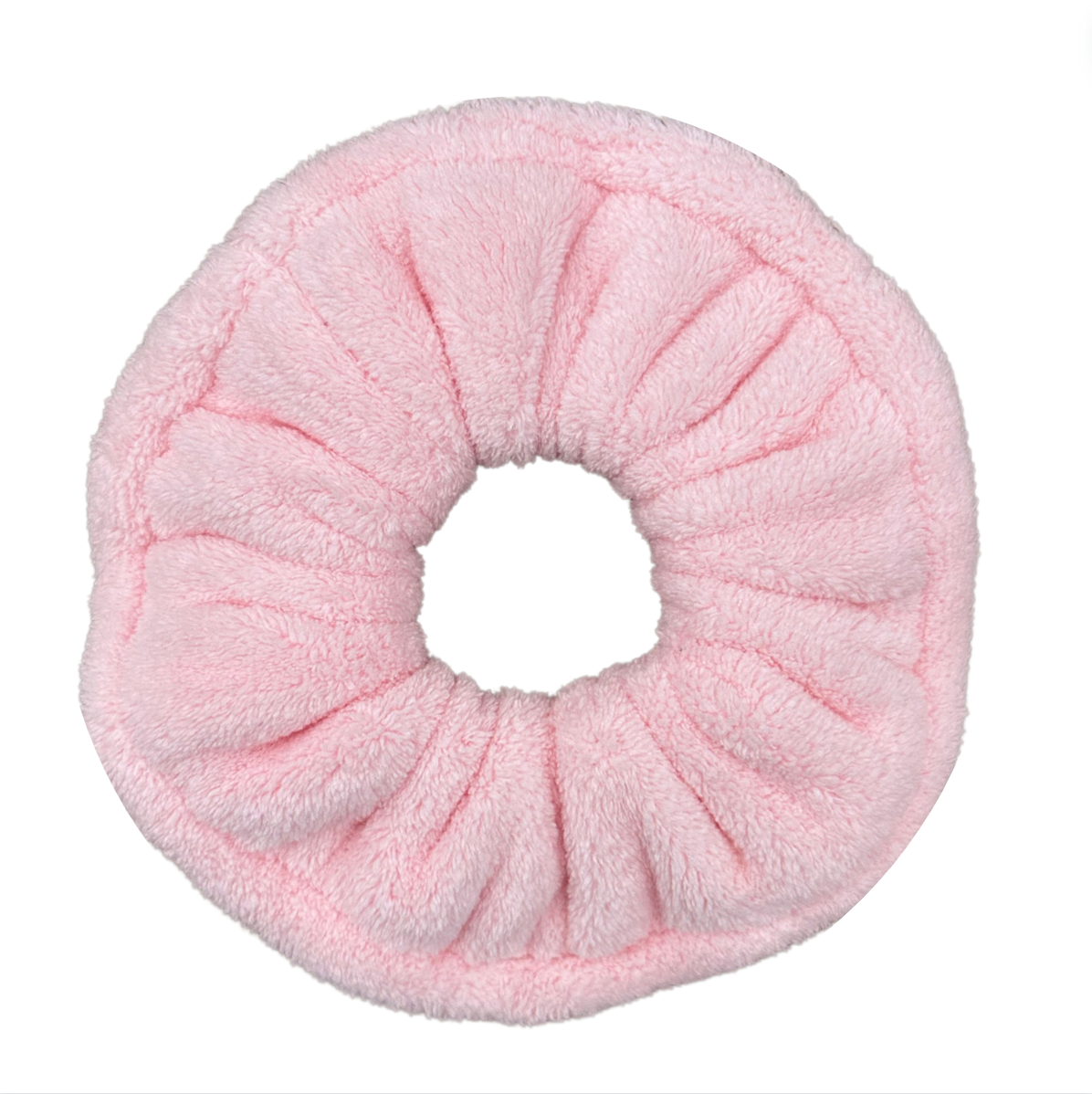 Pink Microfiber Quick-Dry Towel Scrunchie - Soft And Stylish Towel Scrunchies For Women And Perfect For Washing, Makeup, And Hair Accessories