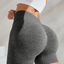 Dark Grey FlexFit™ Shorts - Breathable Butt-Lifting Solid Color Casual Athletic Shorts, Comfort Fit Gym Workout Bottoms For Women