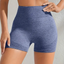 Ocean Blue FlexFit™ Shorts - Breathable Butt-Lifting Solid Color Casual Athletic Shorts, Comfort Fit Gym Workout Bottoms For Women