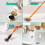 Drain Snake Hair Clog Remover (5 Pack) - Orange Drain Cleaner Tool for Sink Shower Bathtub Tub