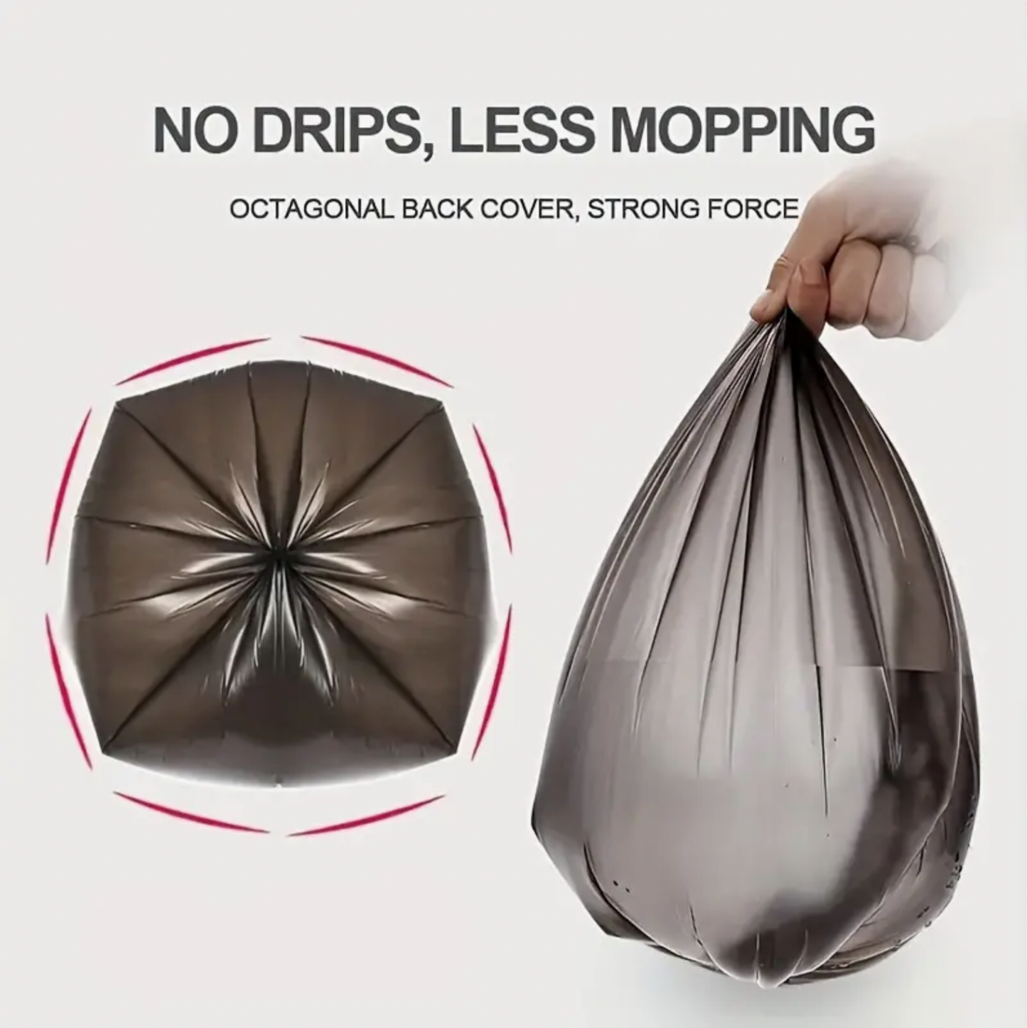 Small Household Disposable Garbage Bags 100pc - Suitable For Garbage Storage And Cleaning In Multiple Scenarios Such As Living Room, Bedroom, Kitchen, Bathroom, Toilet, Etc.