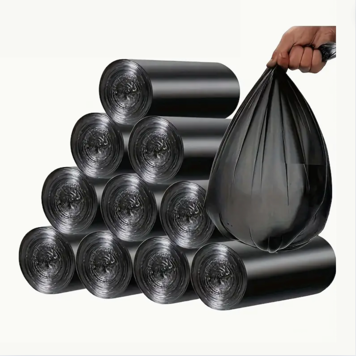 Small Household Disposable Garbage Bags 100pc - Suitable For Garbage Storage And Cleaning In Multiple Scenarios Such As Living Room, Bedroom, Kitchen, Bathroom, Toilet, Etc.