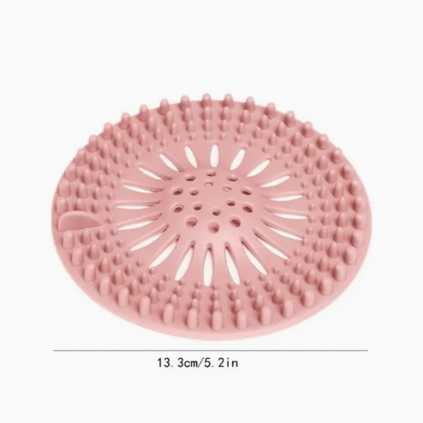 Shower Drain Hair Catcher - Silicone Drain Mat, Hair & Debris Strainer For Bathroom And Kitchen Sinks, Silicone Sink Filter, Easy Install & Clean, Shower And Bathtub Accessories