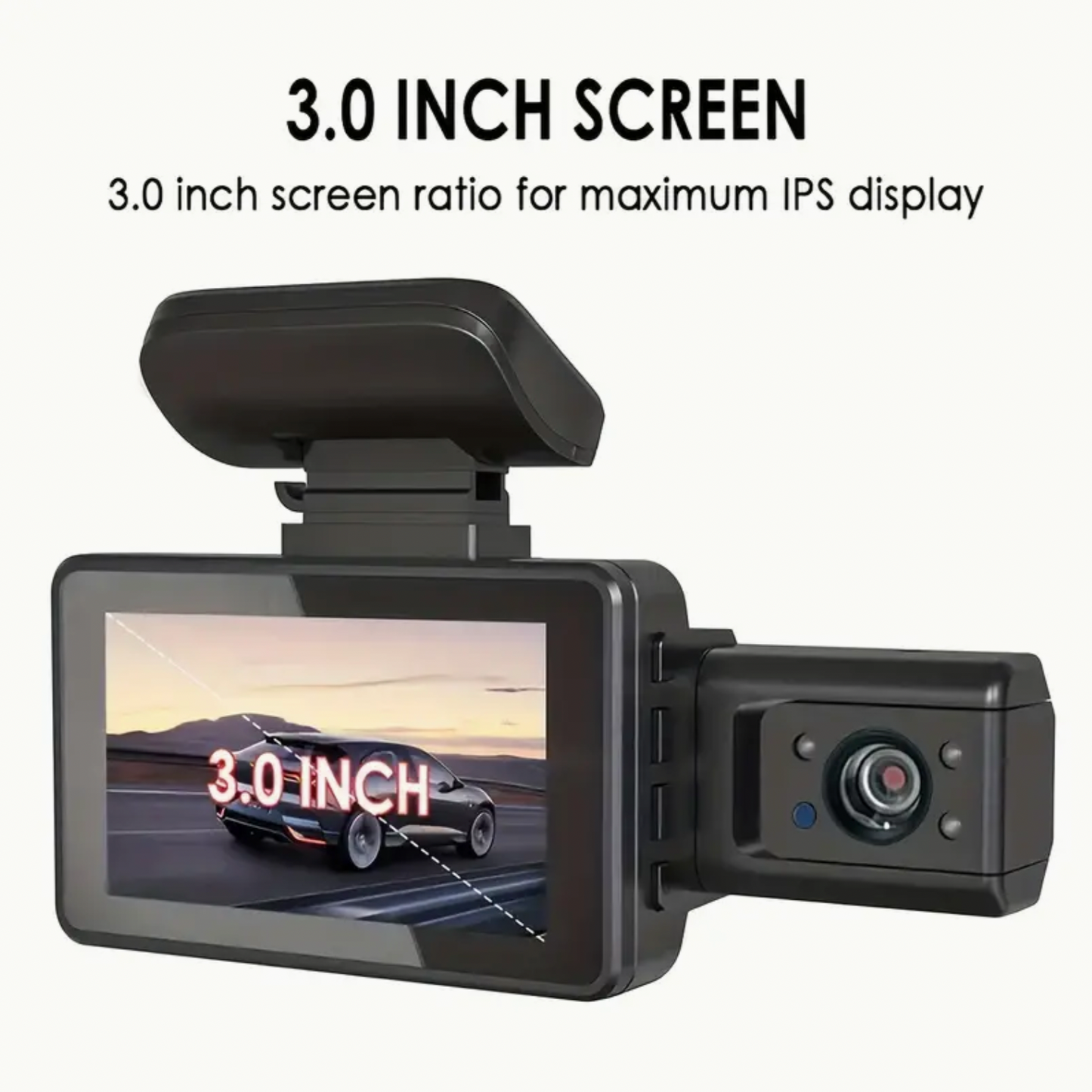 Dual Lens Dash Cam With Night Vision - Front And Inside, Car Camera With Loop Recording, Wide Angle Car DVR Camera Car Video Recorder Vehicle Black Box