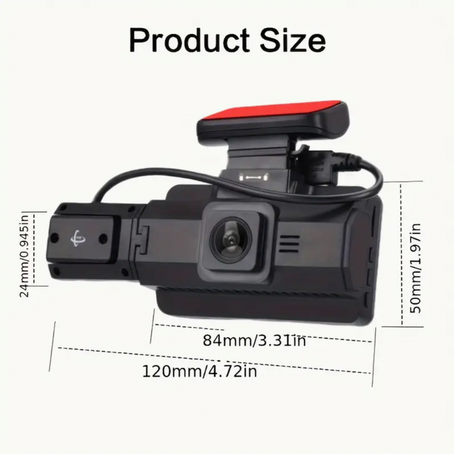 Dual Lens Dash Cam With Night Vision - Front And Inside, Car Camera With Loop Recording, Wide Angle Car DVR Camera Car Video Recorder Vehicle Black Box