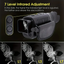 R7 1080P Infrared Monocular HD Night Vision - Take Pictures Handheld Portable Telescope 10x Digital Zoom 7 Gears Adjustable Infrared Night Vision Built-in Battery Christmas, Birthday Gift