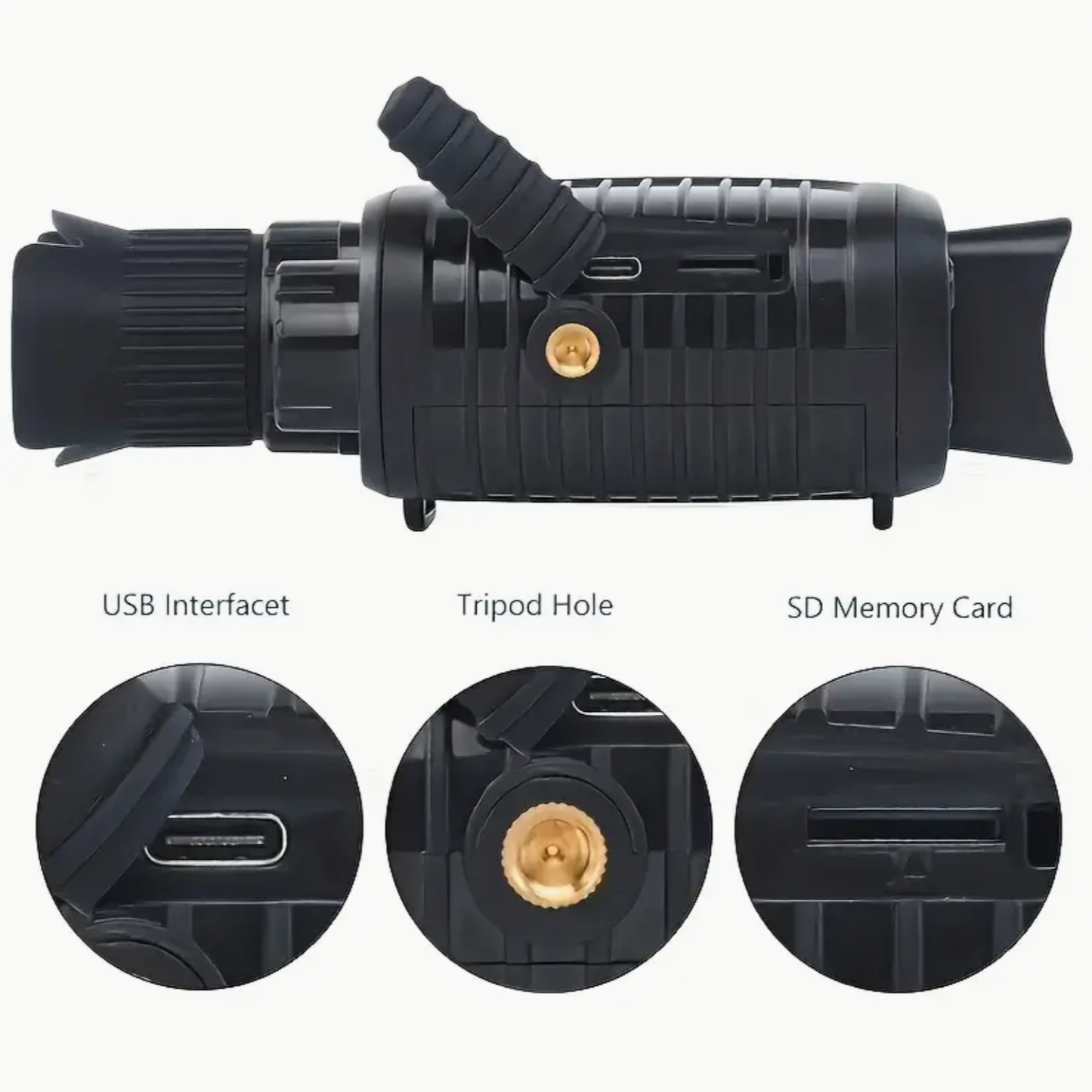 R7 1080P Infrared Monocular HD Night Vision - Take Pictures Handheld Portable Telescope 10x Digital Zoom 7 Gears Adjustable Infrared Night Vision Built-in Battery Christmas, Birthday Gift