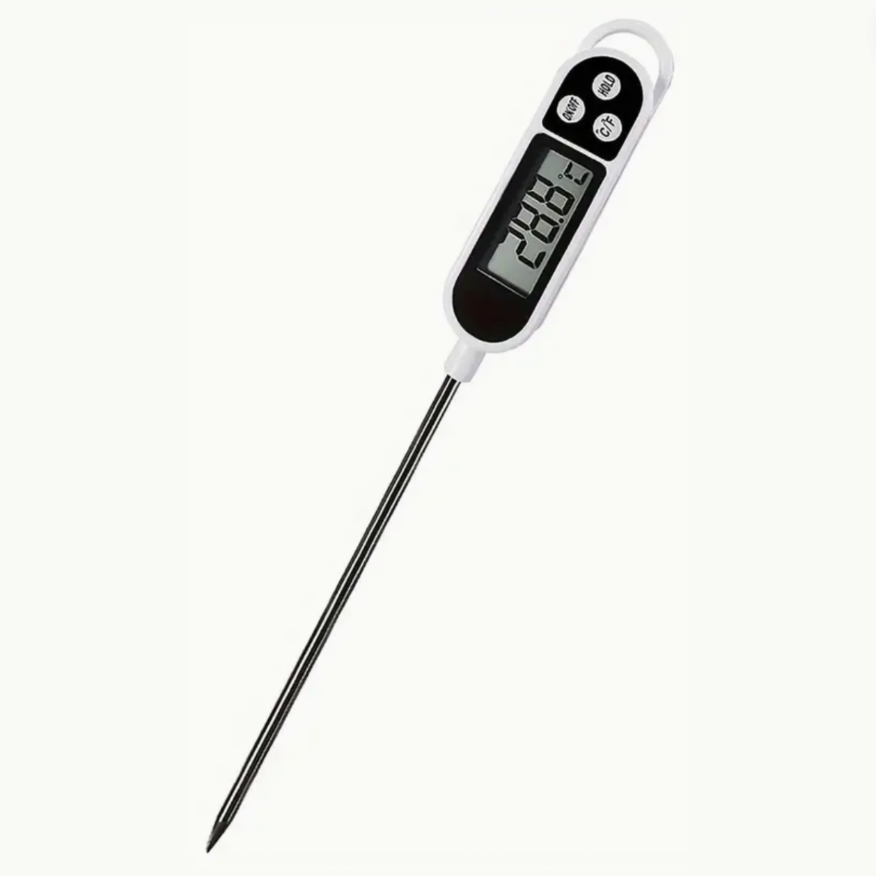 Digital Cooking Food Thermometer - Instantly Read Meat Temperature, Baking Thermometer, Digital Cooking Food Thermometer With Long Probe For Grill, Kitchen, BBQ, Smoker, Oven, Kitchen Accessories, Dorm Essentials