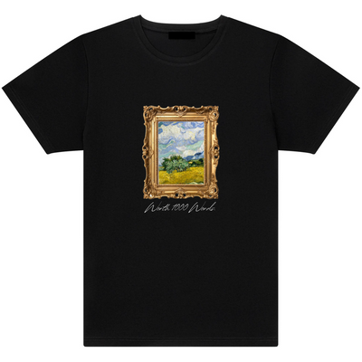 Worth 1000 Words Lonely Field Painting T-Shirt 1/2