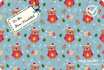 $50 Christmas Bear Wrapping Gift Card