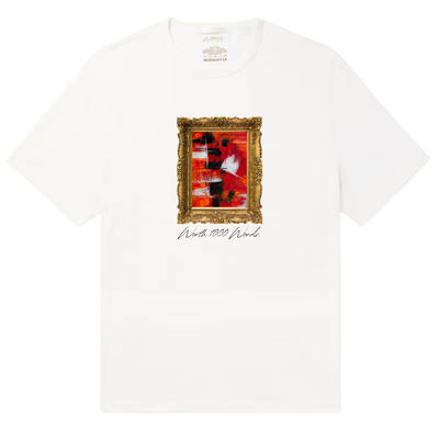 Worth 1000 Words Red Camo Abstract Painting T-Shirt