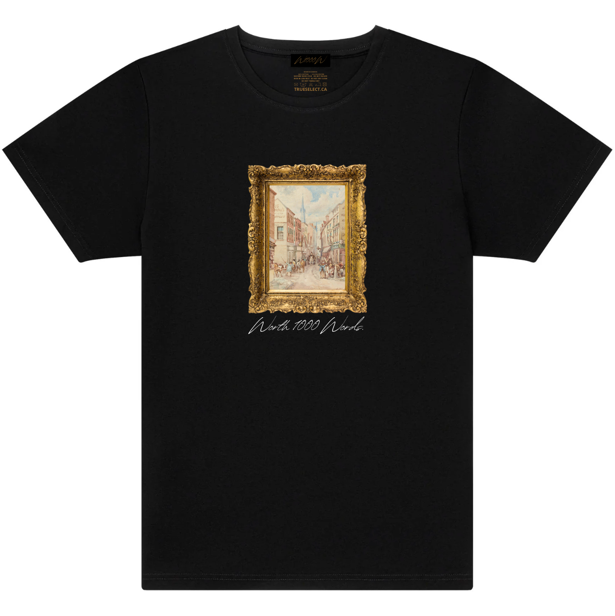 Worth 1000 Words Life Of The Town Painting T-Shirt