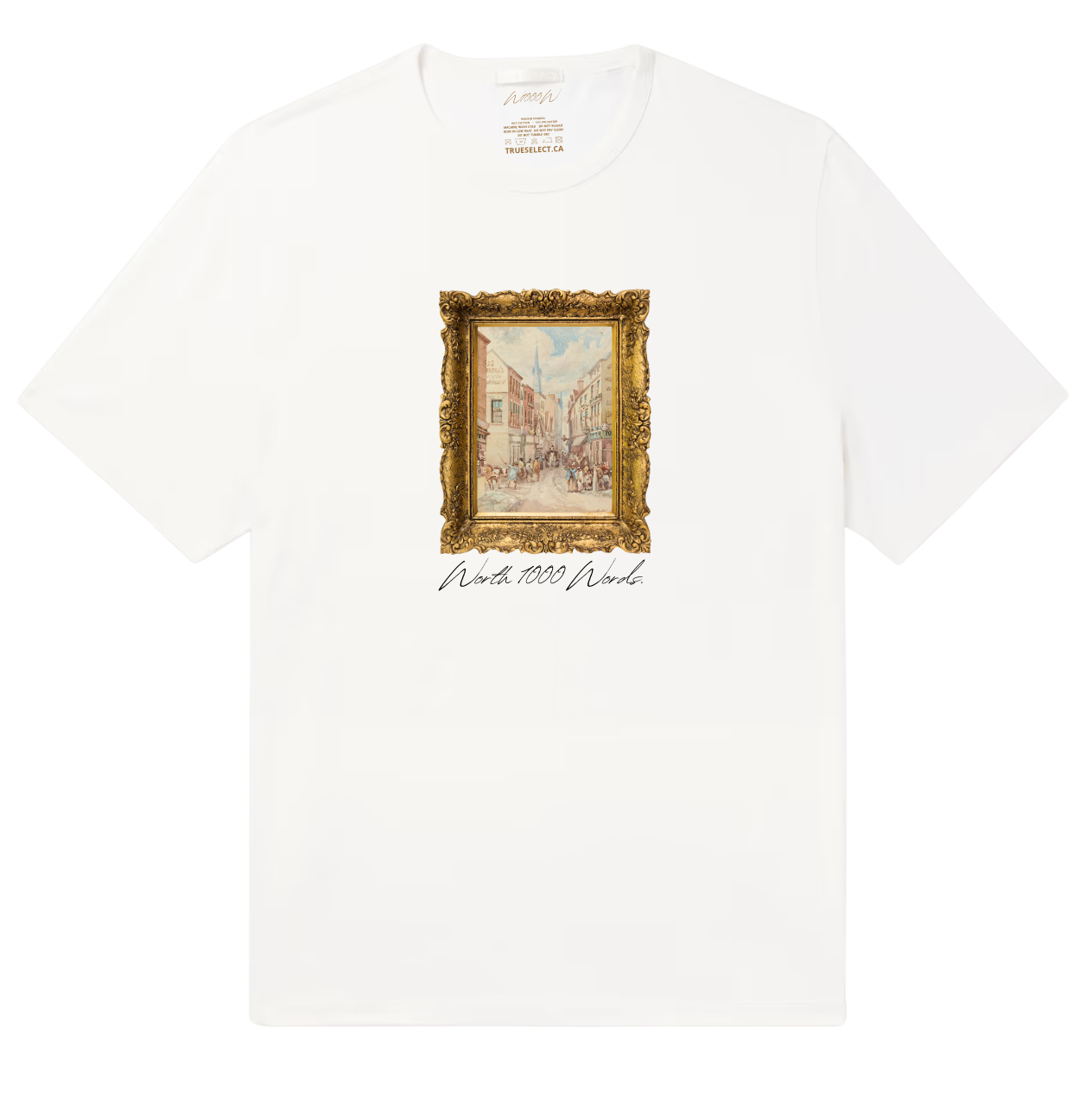 Worth 1000 Words Life Of The Town Painting T-Shirt