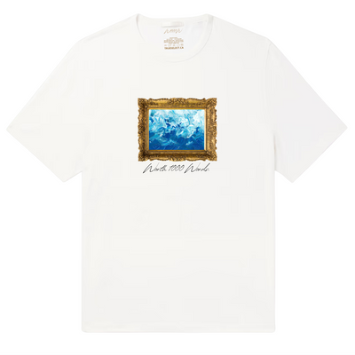 Worth 1000 Words Ocean Waves Abstract Horizontal Painting T-Shirt