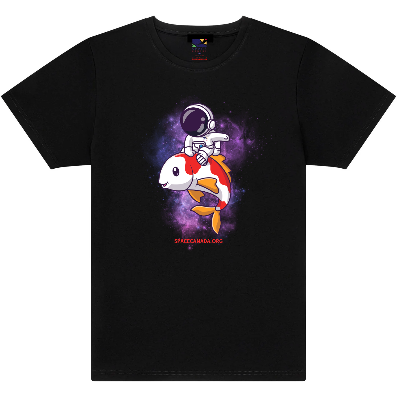 Space Canada Fish Rider Space Man T-Shirt S2