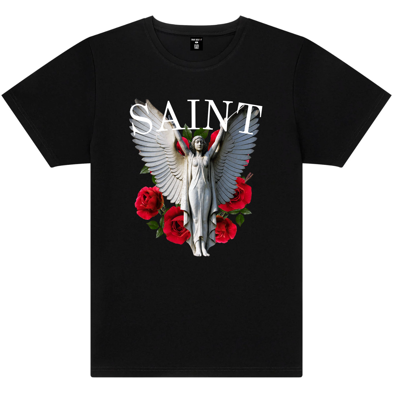 Saint Statue & Roses T-Shirt