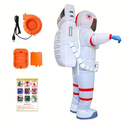 Inflatable Astronaut Costume - Funny Air Blow Up Costumes For Halloween Party, Cosplay Suit, Theme Event For Men And Women