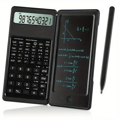 Scientific Math Calculator - 10-digit Large Screen, High School And College Notepad Mathematical Calculator