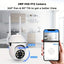 Outdoor Security Camera 1080P 2.4GHz Wireless WiFi - Camera With Full Color Night Vision, Wireless HD Indoor/Outdoor Camera, 2 Way Audio, Camera Pan/Tilt/Zoom, Smart Home Camera With Motion Tracking For Baby Elderly And Pets