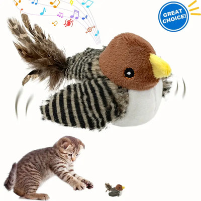 Interactive Realistic Bird Pet Toy - Chew Durable Animatronic Cat Squeaky Toy For Cat And Dog, Perfect Gift For Pets