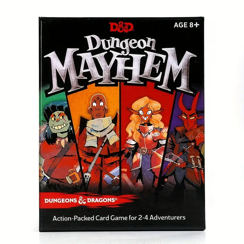 Dungeon Mayhem Card Game - Card Game For 2-4 Players, 120pcs Cards For Board Game, Party Game For Friend And Family