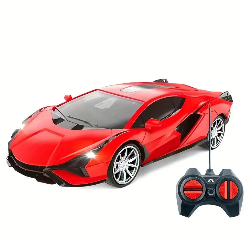 Four-Channel RC Drift Car - 1:24 Kids Toy Simulation Model With LED Car Lights, Extreme Speed, Birthday, Gift Christmas