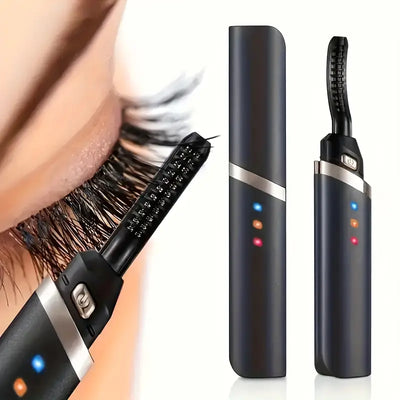 Portable Electric Eyelash Curler - Rechargeable Lash Curler Quick Natural Long Lasting Curling Lash For Women Eye Makeup Tools