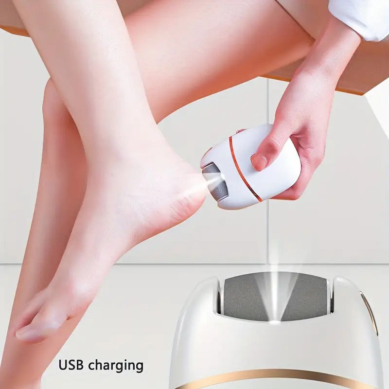 Electric Foot Grinder - Professional Foot Callus Remover Rechargeable Pedicure Tools For Cracked Heels And Dead Skin