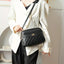 Elegant Quilted Crossbody Shoulder Bag - Women's Casual Solid Color Handbag, With Adjustable Strap