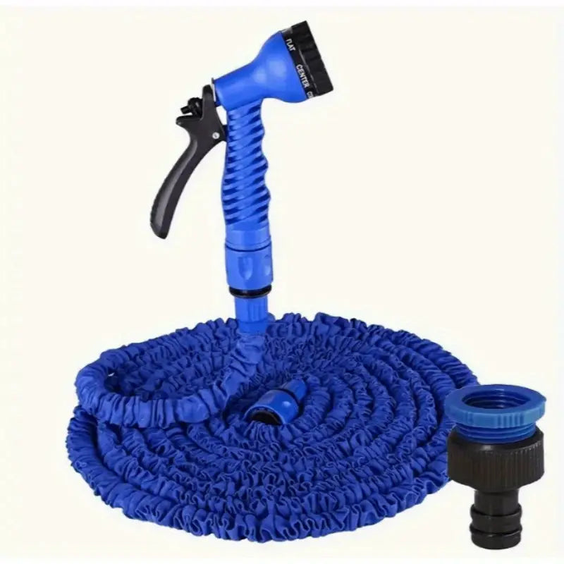 75Ft Expandable Garden Hose With Spray Gun - High Pressure, Multi-Functional Car Wash And Watering Tool, Rubber Material, Thread Connector For Lawn Care And Gardening Garden Hose Holder Garden Hose Nozzle