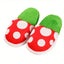 Polka Dot Pattern Slippers - Casual Slip On Plush Lined Shoes, Comfortable Indoor Home Slippers