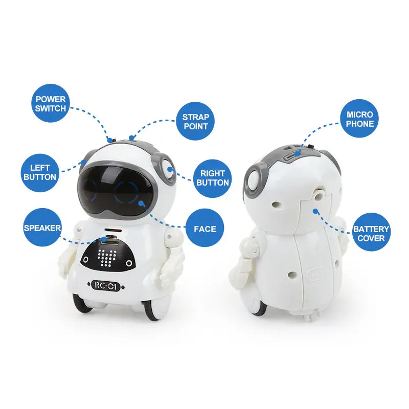 JIABAILE Interactive Mini RC Robot - Talking, Singing, Dancing & Storytelling, Perfect Gift For Kids, Christmas, Halloween, Thanksgiving Gifts