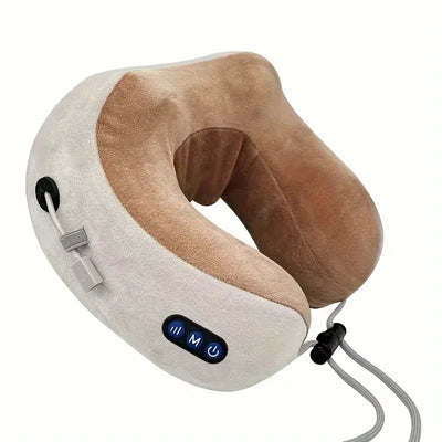 Electric Massage U-shaped Pillow - Relaxes Muscles, Simulates Human Hand Massage On The Neck, Massage Pillow For Home Rest, Office Work, And Long Car Rides, Gifts For Women Men Family