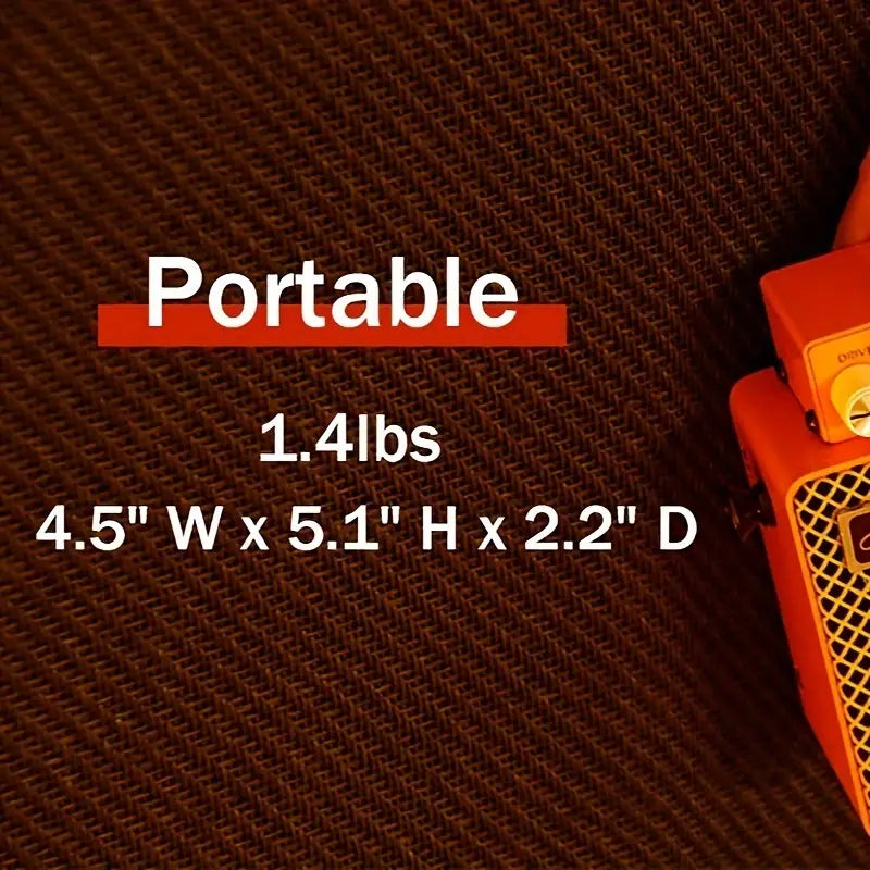 Mini Pocket Guitar Amp -  Orange Portable Micro Amplifier For Professional Performances & Practice Sessions, Rechargeable Battery Powered