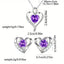 Eternal Heart Shaped Rose Jewelry Set - With Elegant Necklace & Earrings, Perfect Gift For Mom, Wife, Daughter On Mother's Day, Valentine's, Anniversary, Birthday, Wedding