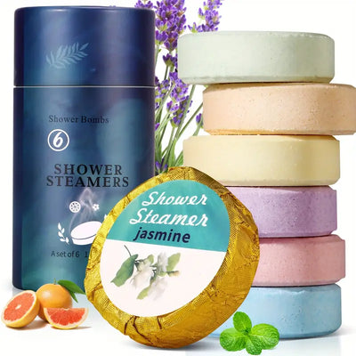 Shower Steamers - Birthday Gifts For Women 6 Pack Eucalyptus Lavender Shower Bombs With Essential Oils, Self Care Mom Gifts For Mothers Day Gifts For Wife Mom From Daughter, Gifts For Her Him Men