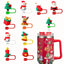 10-Piece Christmas Straw Toppers Set – Festive Resin Drink Charms For Holiday & Special Occasions, Reusable Dustproof Cup Accessories, Party Favors For Christmas, Decoration For Straws