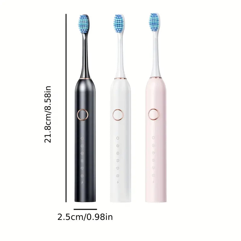 Electric Toothbrush Kit - Toothbrush With 8 Soft Bristles Brush Heads, Oral Care Toothbrush, Suitable For Male And Female At Home Travel Father's Day Gift Father's Day Gift